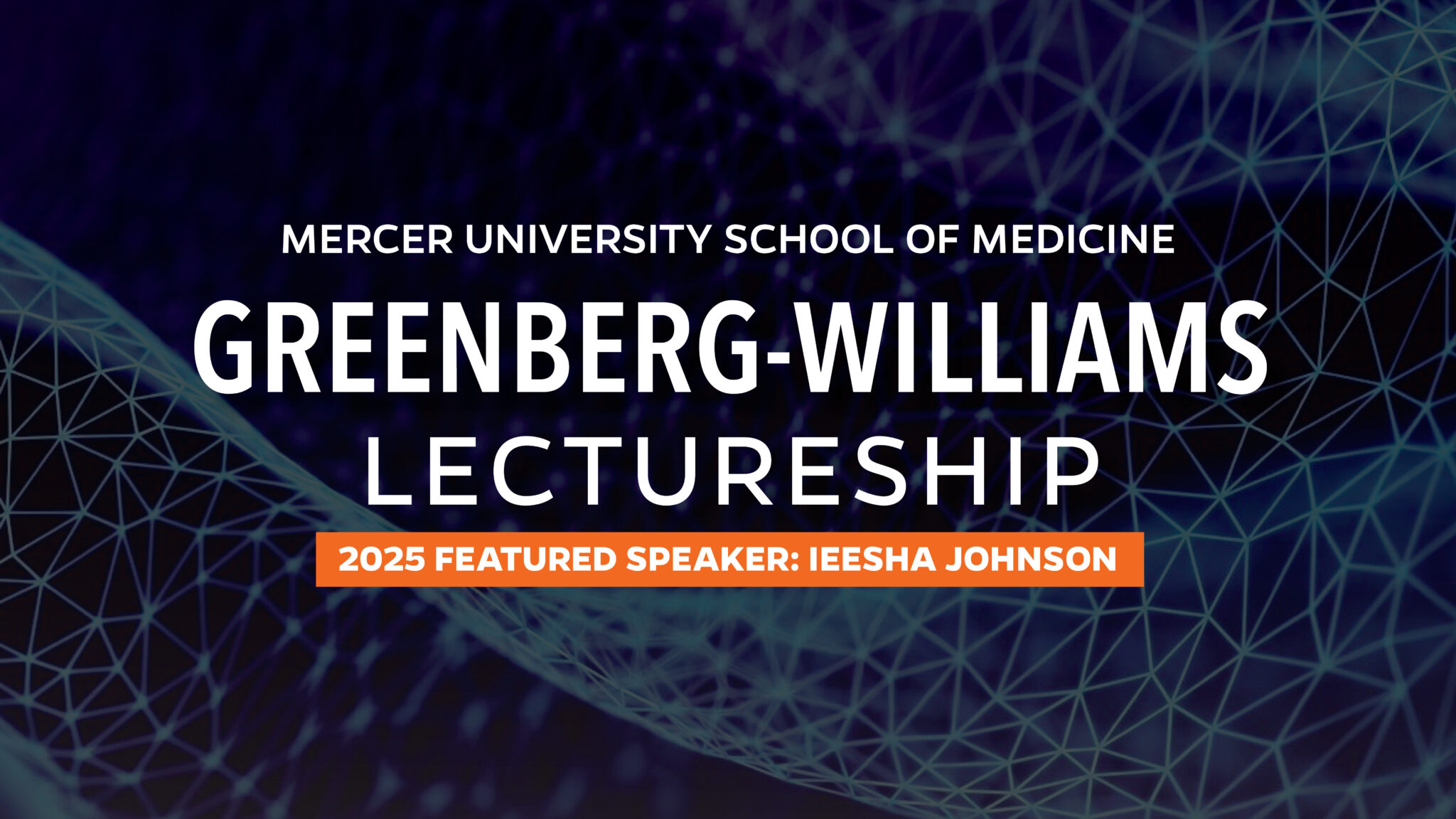 Greenberg Williams Lectureship with play arrow for video